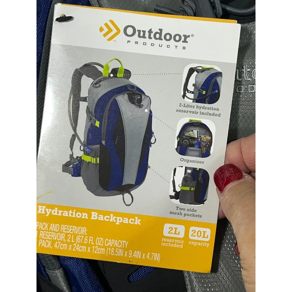 Outdoor Product Hydration Backpack Water‎ Packet Run Hike Refresh MultiColor 20L